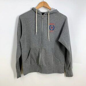 Obey Women's Propaganda Full Zip Cotton Hooded Long Sleeve Sweatshirt Size M